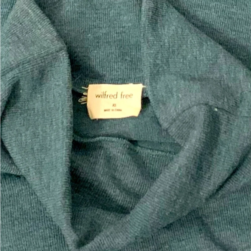 Wilfred Free Oversized Polo Neck Sweater in Green XS - Picture 8 of 8